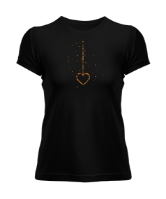 Kalp Kolye Kadın Tişört - Tisho