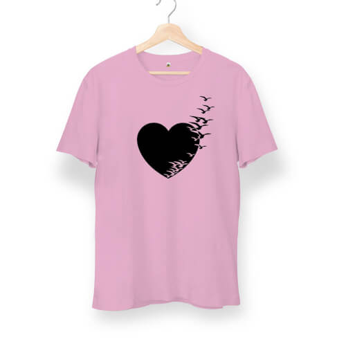 Tisho - Kalp Kuşları Unisex Kısa Kol Tişört
