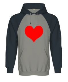 Kalp Orjinal Reglan Hoodi Unisex Sweatshirt Orjinal Reglan Hoodie Unisex Sweatshirt - Tisho