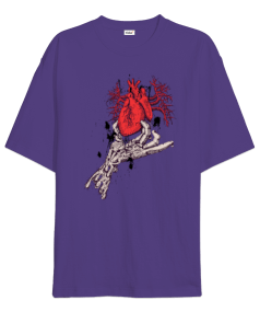 Kalp Oversize Unisex Tişört - Tisho
