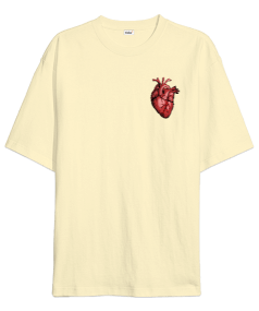 kalp Oversize Unisex Tişört - Tisho