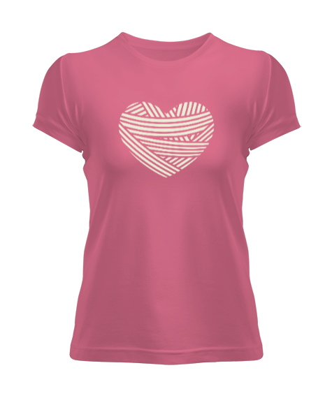 Tisho - Kalp tasarımlı Kadın Tişört