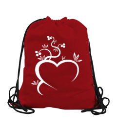 Kalp Temalı Büzgülü Spor Çanta - Tisho