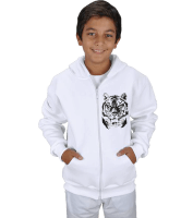 kalplan Çocuk Kapşonlu Fermuarlı - Tisho