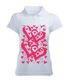 kalplendim Kadın Polo Yaka Tişört - Tisho