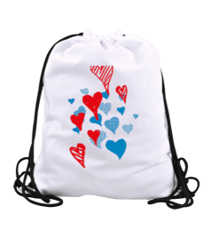 Kalpler Büzgülü Spor Çanta - Tisho