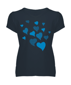 Kalpler Kadın V Yaka Tişört - Tisho