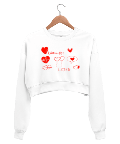 Kalpli Kadın Crop Sweatshirt - Tisho