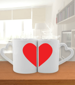 Kalpli Kupa Bardak Sevgili Kupaları - Tisho