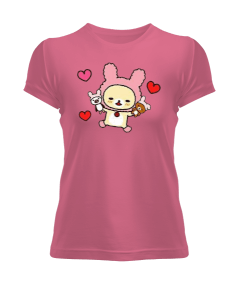 Kalpli Tavşan Kadın Tişört - Tisho