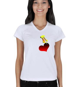 Kalpsiz Kadın V Yaka - Tisho