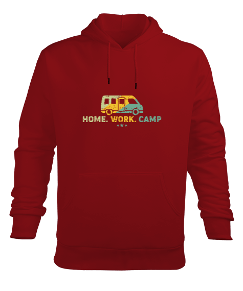 Tisho - KAMP SEVGİSİ Erkek Kapüşonlu Hoodie Sweatshirt