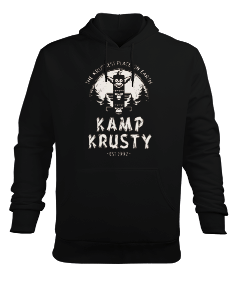 Tisho - Kampçılık Tasarım Baskılı Erkek Kapüşonlu Hoodie Sweatshirt