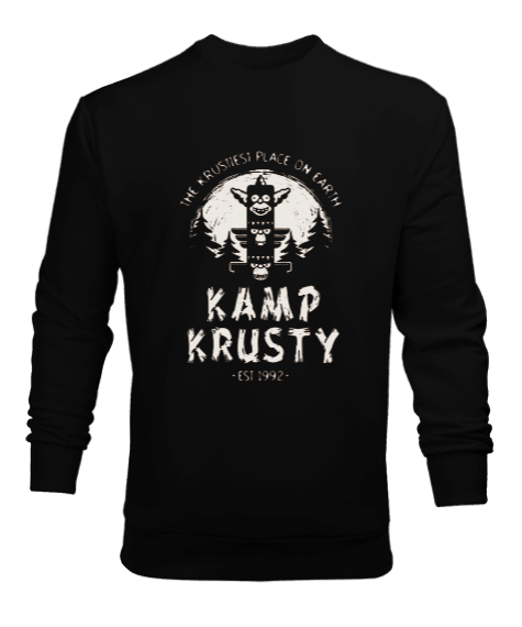 Tisho - Kampçılık Tasarım Baskılı Erkek Sweatshirt
