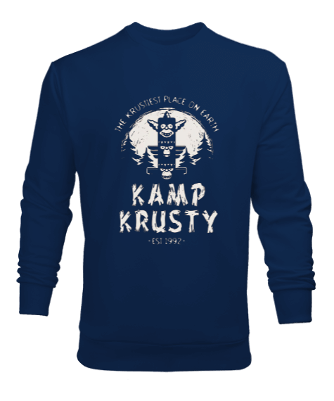 Tisho - Kampçılık Tasarım Baskılı Erkek Sweatshirt