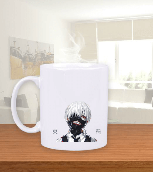 Tisho - Kaneki Ken Beyaz Kupa Bardak