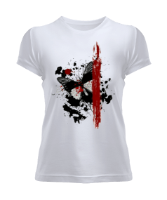 Tisho - Kanlı kelebek tasarımı Kadın Tişört