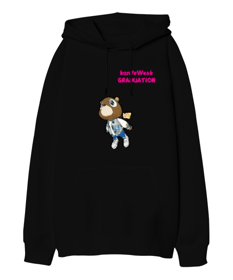 Tisho - KanYe West Oversize Unisex Kapüşonlu Sweatshirt