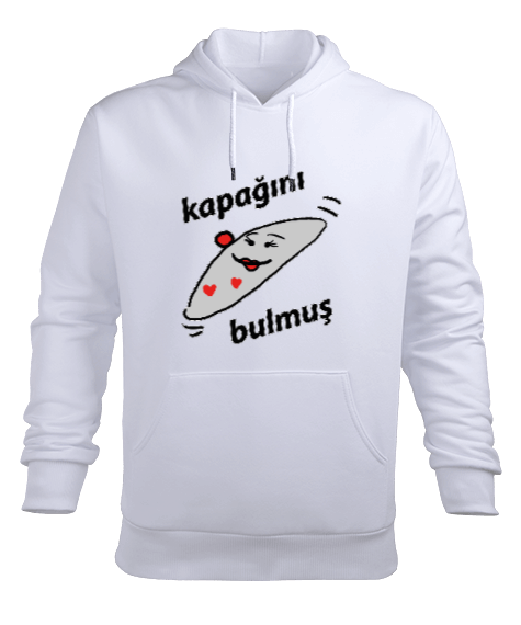 Tisho - Kapağını bulmuş Erkek Kapüşonlu Hoodie Sweatshirt