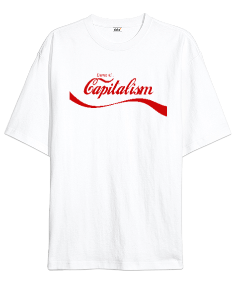 Tisho - Kapitalizm Temalı Oversize Unisex Tişört