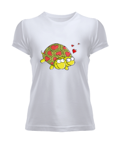 Tisho - kaplumbağa baskılı Kadın Tişört