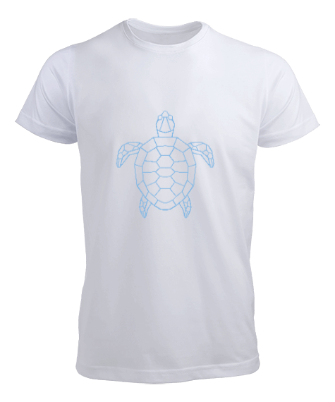 Tisho - Kaplumbağa beyaz Erkek Tişört