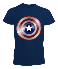 kaptan amerika baskılı tişört Erkek Tişört - Thumbnail