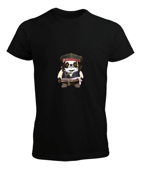 Tisho - Kaptan Panda Jack Sparrow Erkek Tişört