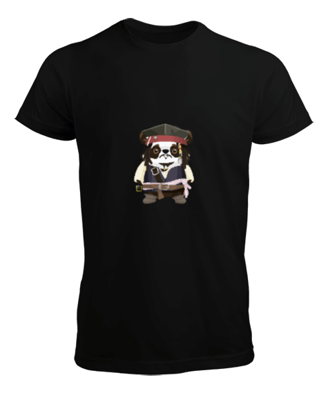 Kaptan Panda Jack Sparrow Erkek Tişört - Tisho