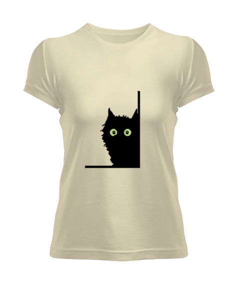 Tisho - Kara Kedi Kadın Tişört