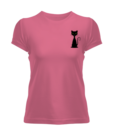 Tisho - kara kedi Kadın Tişört
