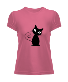 Tisho - Kara kedi Kadın Tişört