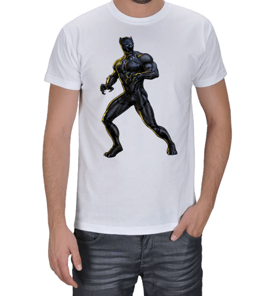 Tisho - Kara Panter Black Panther Erkek Tişört
