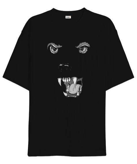 Tisho - Kara Panter Siyah Oversize Unisex Tişört