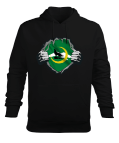 Karaçay Bayrağı,karaçay çerkesya logosu. Erkek Kapüşonlu Hoodie Sweatshirt - Tisho