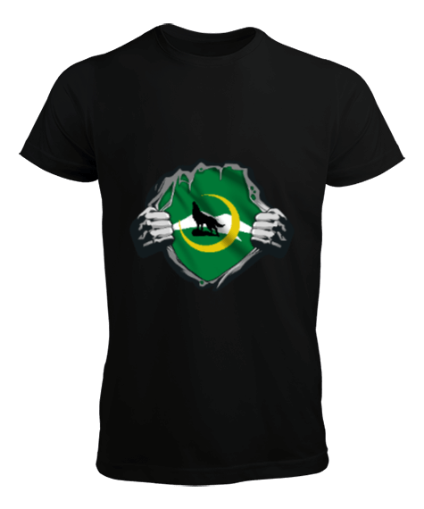 Karaçay Bayrağı,karaçay çerkesya logosu. Erkek Tişört
