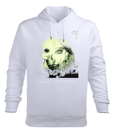 Tisho - Karakalem Tasarım Kapişonlu Swetshirt Erkek Kapüşonlu Hoodie Sweatshirt