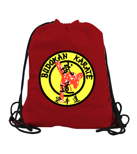 Tisho - Karate Budokan Kırmızı Büzgülü Spor Çanta