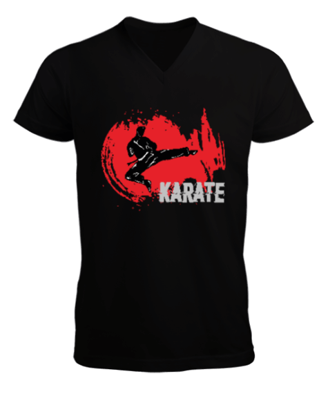 Tisho - Karate Erkek Kısa Kol V Yaka Tişört