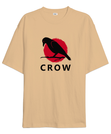 Tisho - Karga - Crow Camel Oversize Unisex Tişört