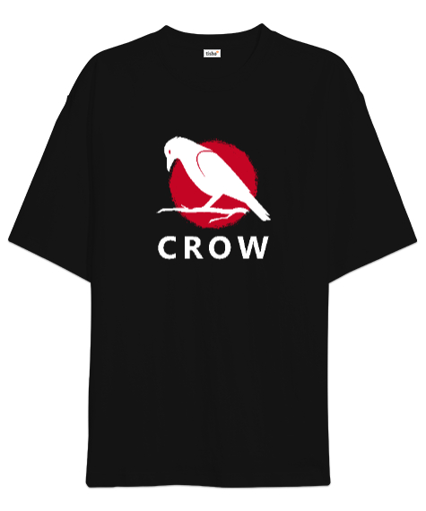 Tisho - Karga - Crow Siyah Oversize Unisex Tişört