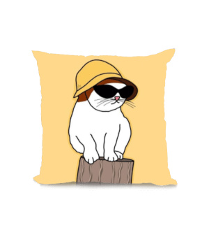 Tisho - Karizmatik kedi Kare Yastık