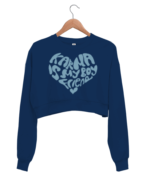 Tisho - Karma Midnights Taylor Swift Kadın Crop Sweatshirt
