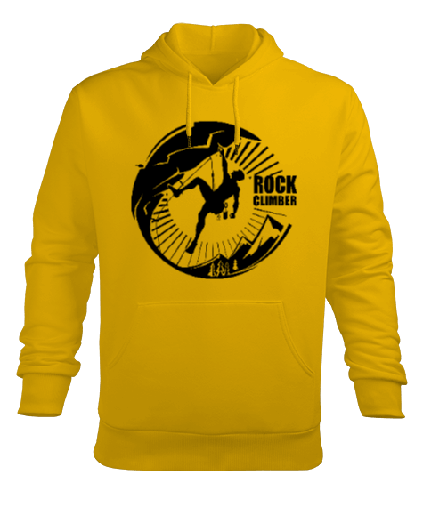 Tisho - Kaya Tırmanışı - Rock Climbing Erkek Kapüşonlu Hoodie Sweatshirt