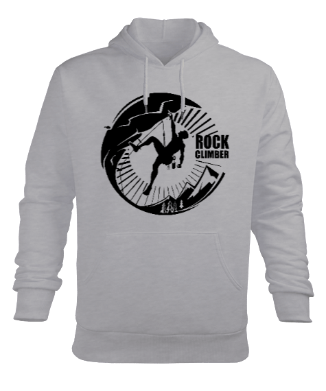 Tisho - Kaya Tırmanışı - Rock Climbing Erkek Kapüşonlu Hoodie Sweatshirt