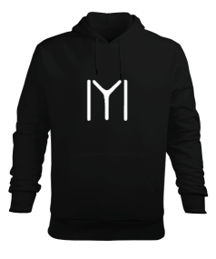 Kayı Boyu Türk Göktürk Türkiye Baskılı Siyah Erkek Kapüşonlu Hoodie Sweatshirt - Tisho