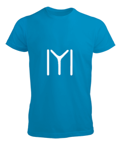 Kayı Boyu Türk Göktürk Türkiye Baskılı Turkuaz Erkek Tişört - Tisho