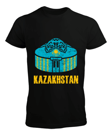 Tisho - Kazakistan,Kazakhstan,Kazakistan Bayrağı,Kazakistan logosu,Kazakhstan flag. Erkek Tişört