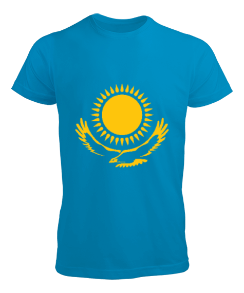 Tisho - Kazakistan,Kazakhstan,Kazakistan Bayrağı,Kazakistan logosu,Kazakhstan flag. Erkek Tişört