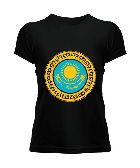 Kazakistan,Kazakhstan,Kazakistan Bayrağı,Kazakistan logosu,Kazakhstan flag. Kadın Tişört - Tisho